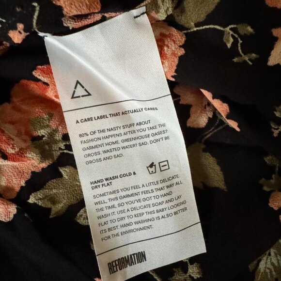 Reformation Elodie Floral Wrap Dress Size 8 - Picture 5 of 6